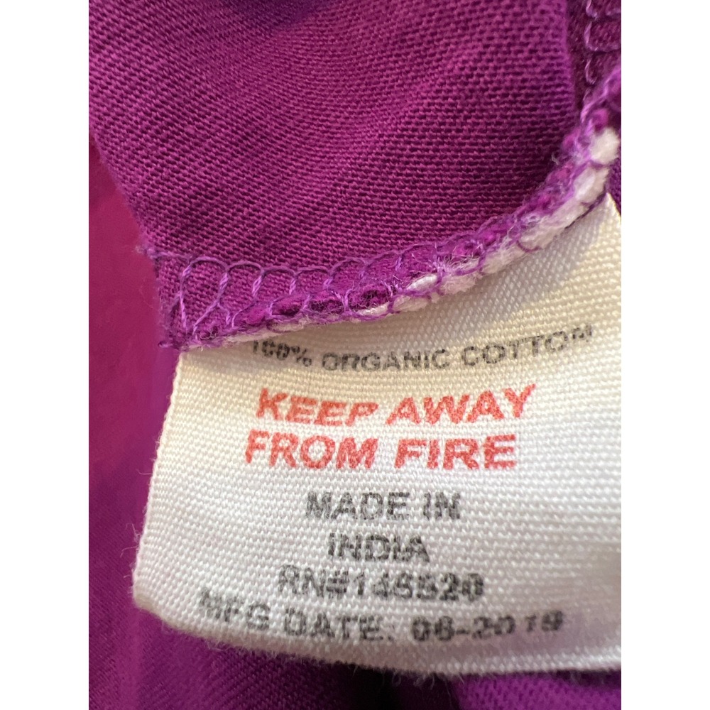 Svaha Organic Cotton Dress M Purple Plum Fit Flare Midi Pockets Cottagecore - Picture 7 of 8